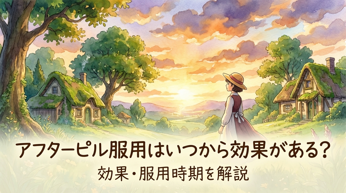 アフターピル服用はいつから効果がある?