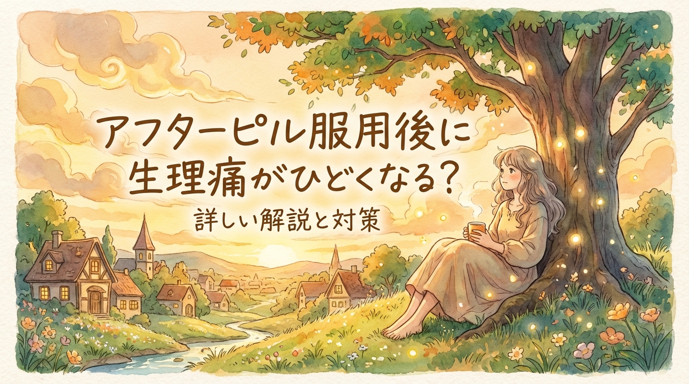 アフターピル服用後に生理痛がひどくなる？