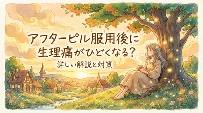 アフターピル服用後に生理痛がひどくなる？