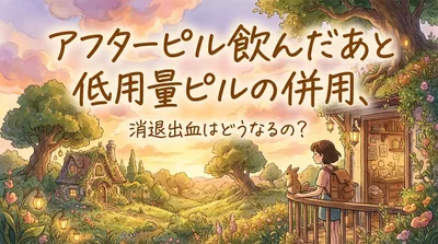 アフターピル飲んだあと低用量ピルの併用、消退出血はどうなるの？