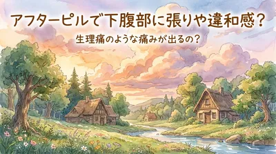アフターピルで下腹部に張りや違和感、生理痛のような痛みが出るの？