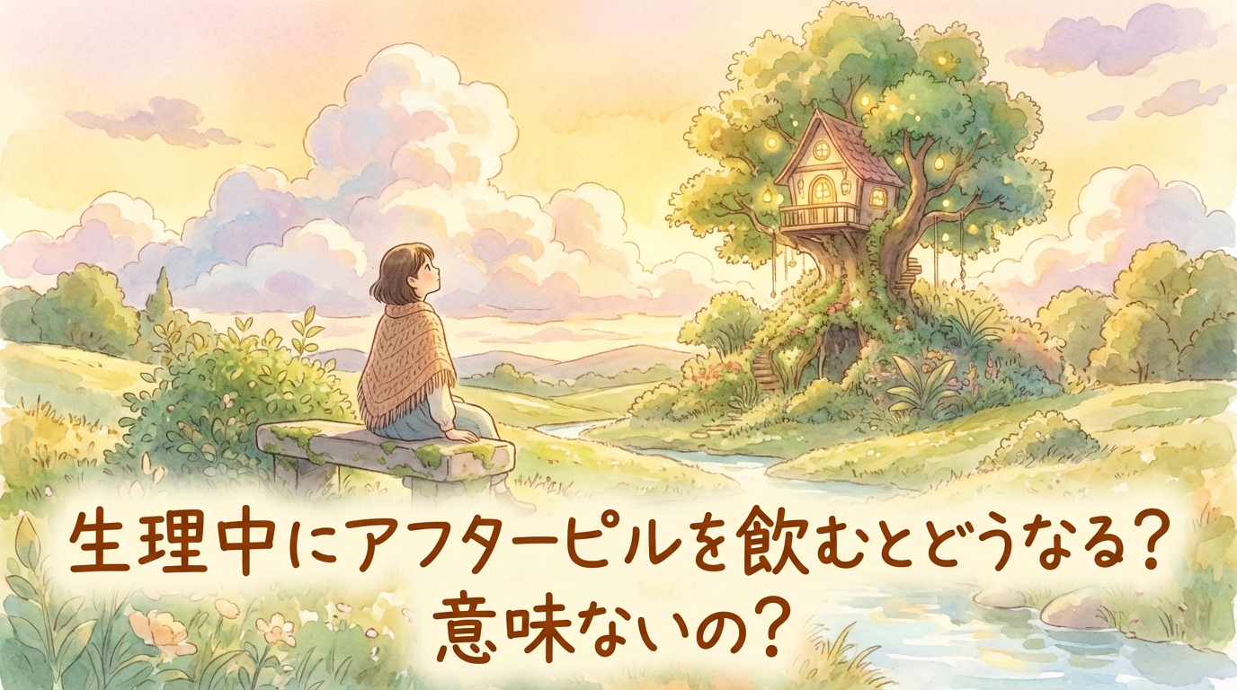 生理中にアフターピルを飲むとどうなる?意味ないの?