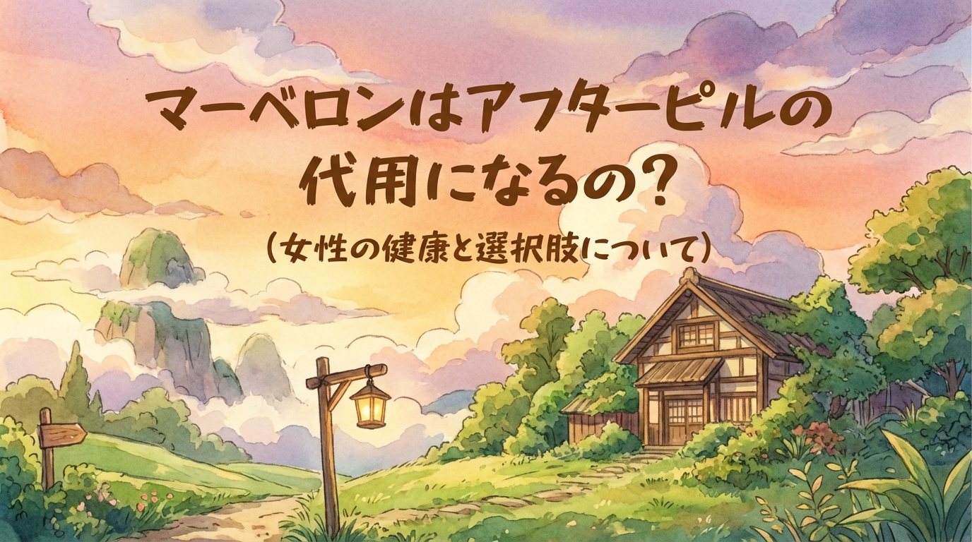 マーベロンはアフターピルの代用になるの？