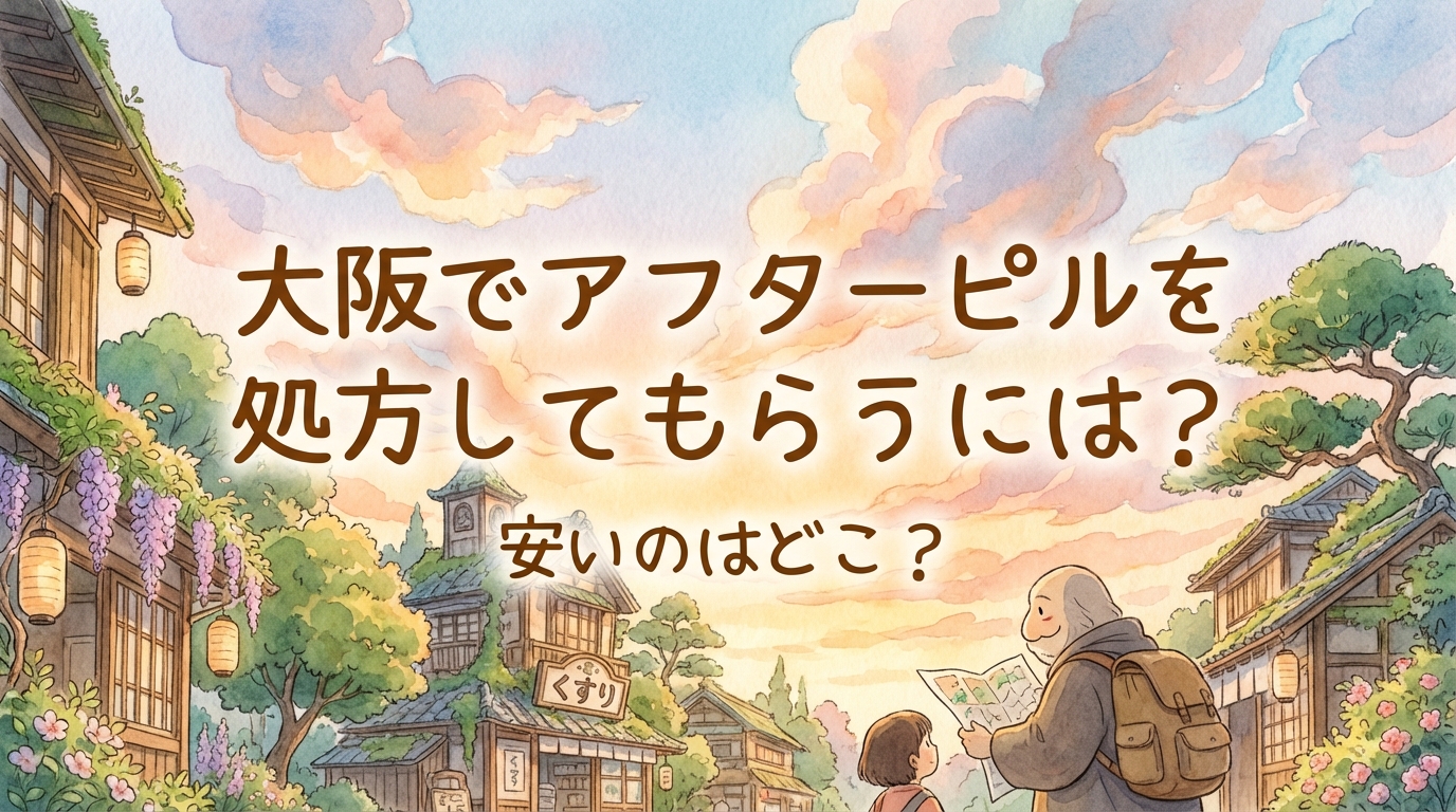 大阪でアフターピルを処方してもらうには安いのはどこ？