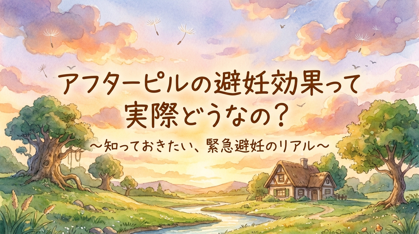 アフターピルの避妊効果って実際どうなの？