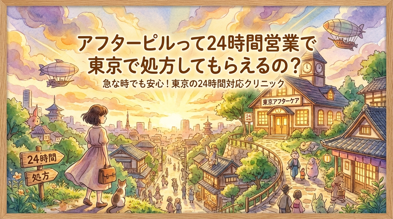 アフターピルって24時間営業で東京で処方してもらえるの？