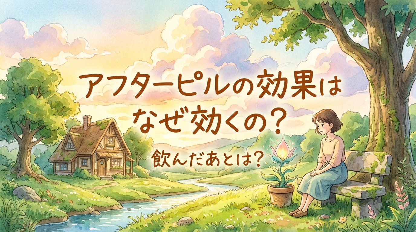 アフターピルの効果はなぜ効くの？飲んだあとは？