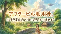アフターピル服用後、生理予定日過ぎたのに翌月まで遅れる？