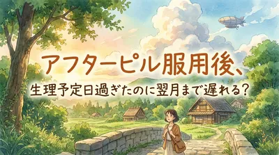 アフターピル服用後、生理予定日過ぎたのに翌月まで遅れる？