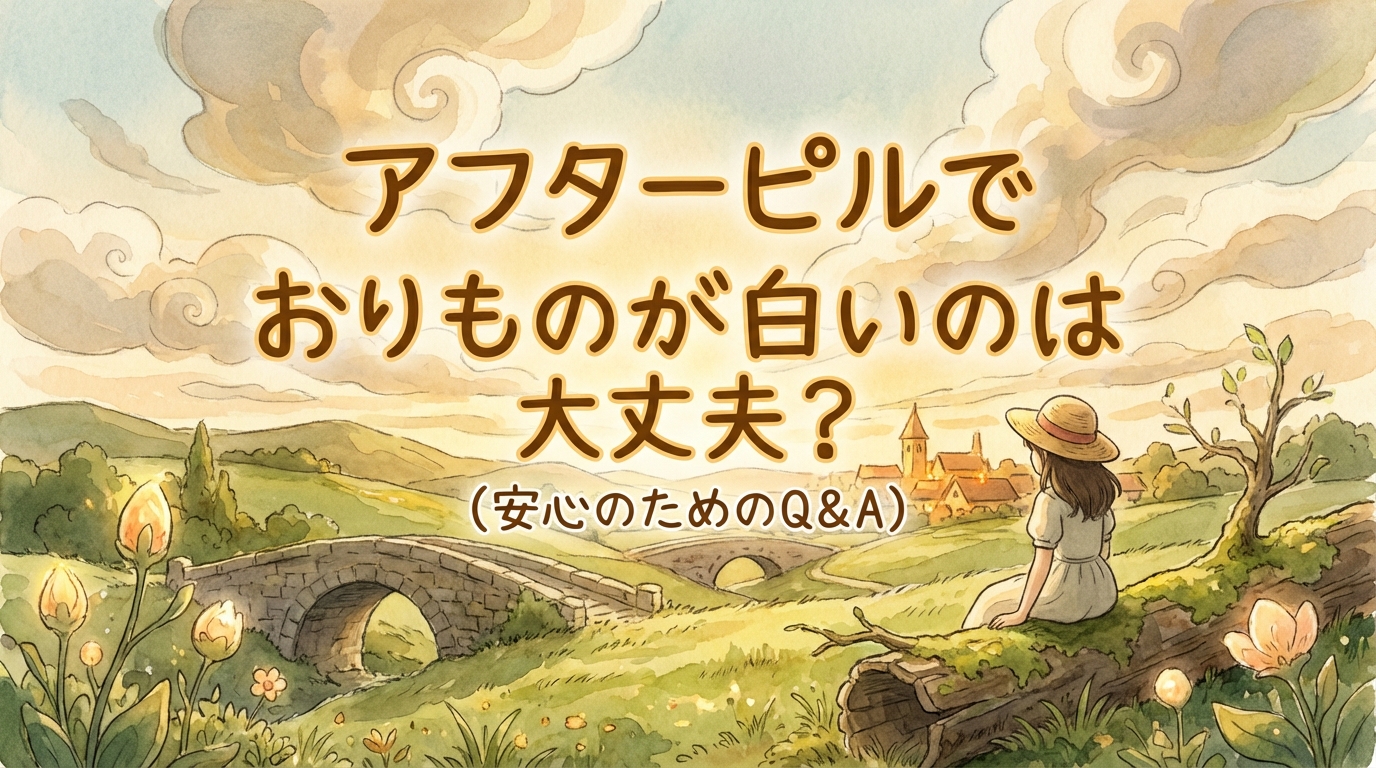 アフターピルでおりものが白いのは大丈夫?