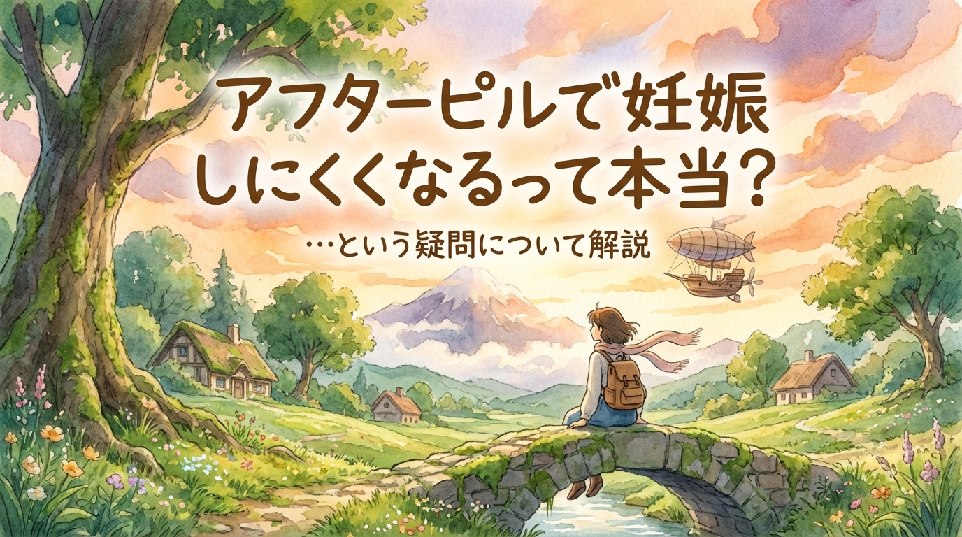 アフターピルで妊娠しにくくなるって本当?