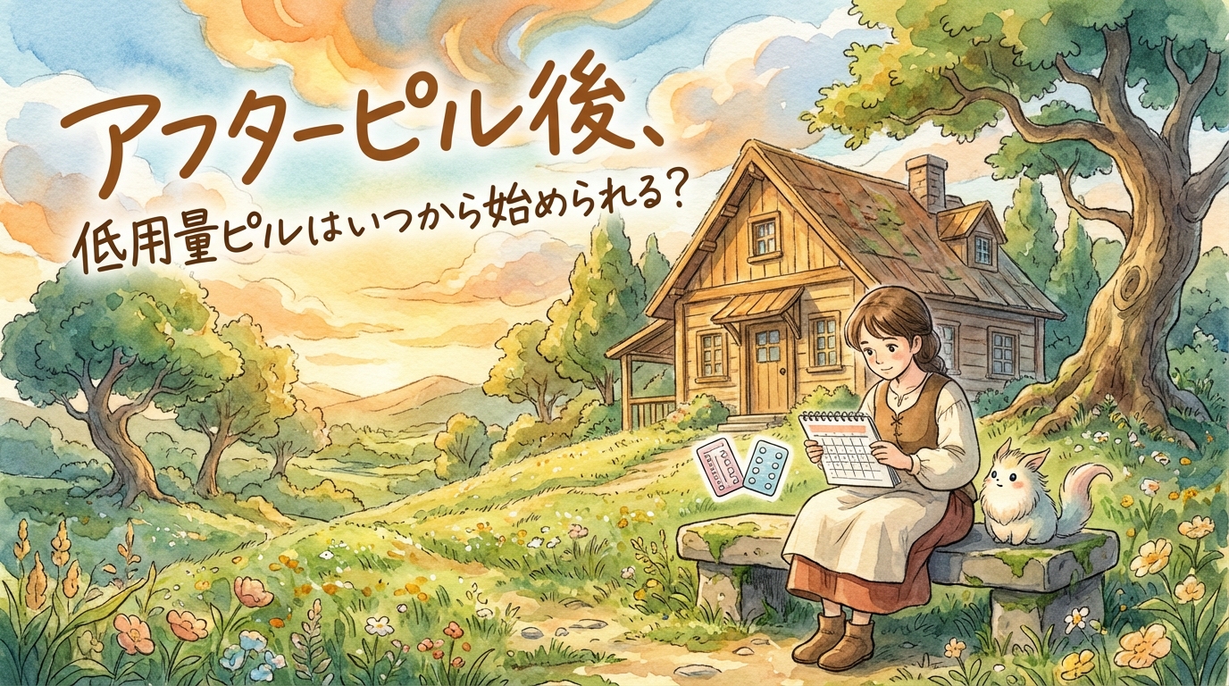 アフターピル後、低用量ピルはいつから始められる？