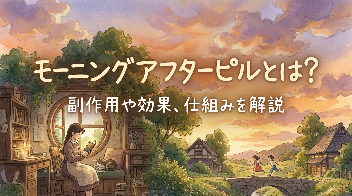 モーニングアフターピルとは？副作用や効果、仕組みを解説