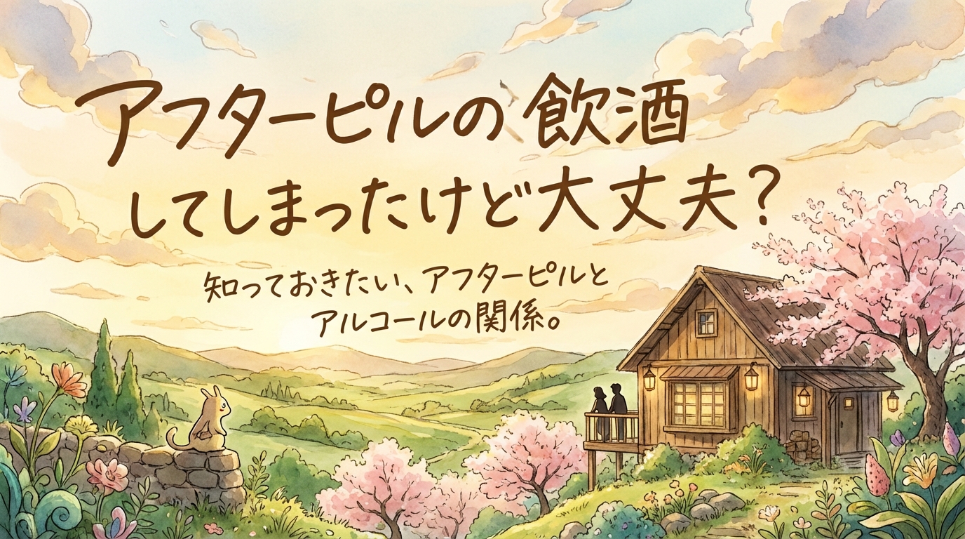 アフターピル飲酒してしまったけど大丈夫？